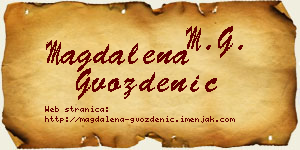Magdalena Gvozdenić vizit kartica
